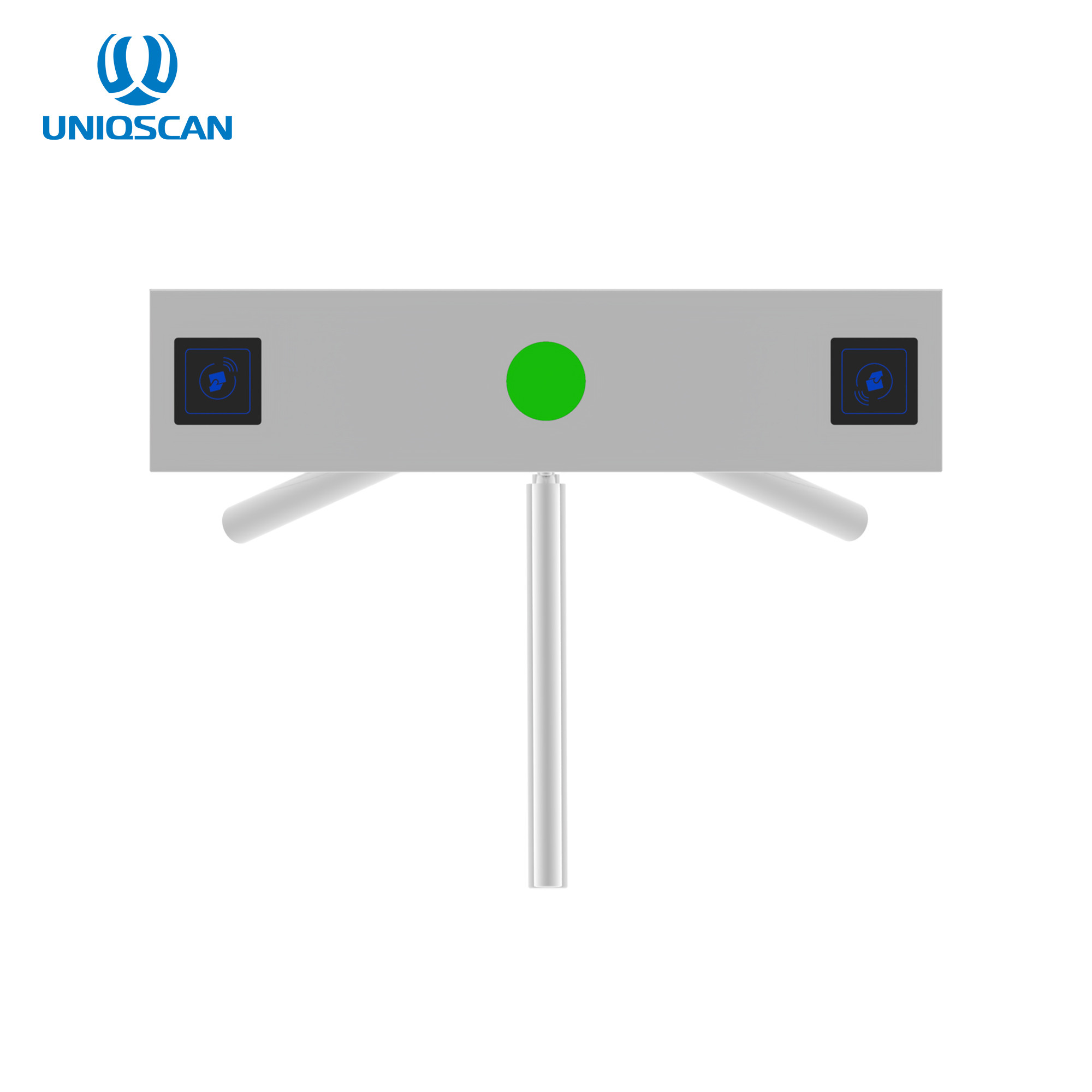 Two Way Open Tripod Turnstile Security Gate 550MM Channel Width
