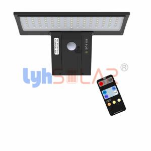 China Outdoor Solar Sensor Wall Lights Black 4.2W ABS And PC Anti Corrosion Interaction Wall Lamp wholesale