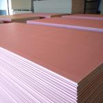 Red Color Fire Resistant Plasterboard 4x8 12mm For Drywall Ceiling