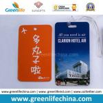 Factory Supply PVC Pocket Luggage Tag Ready with Paper Insert