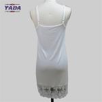 Ladies viscose spandex straps full slip t- shirt dress women plus size wholesale