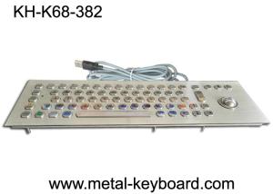 China 70 Keys Industrial Keyboard with Trackball , Rugged Panel Mount Keyboard wholesale