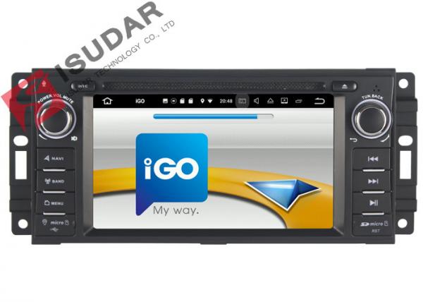 Quality 6.2 Inch Car Dvd Player GPS Navigation , Android Auto Head Unit For JEEP / Chrysler / Dodge for sale