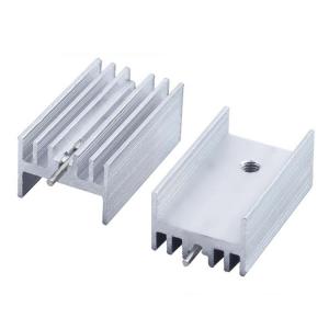 China Triode Pcb Chip Board Electronic Heat Sink Aluminum Profiles For Mos Tubes on sale
