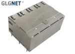 EMI Spring 10G Magnetic 2x4 Pcb Ethernet Connector