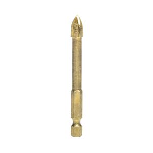 China 10mm Head Carbide Tile Drill Bits Hex Shank Cross Ceramic Porcelain Masonry Stone wholesale