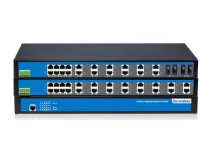 China 24 Port Industrial Ethernet Switch -40~75 Centigrade Operating Temperature wholesale