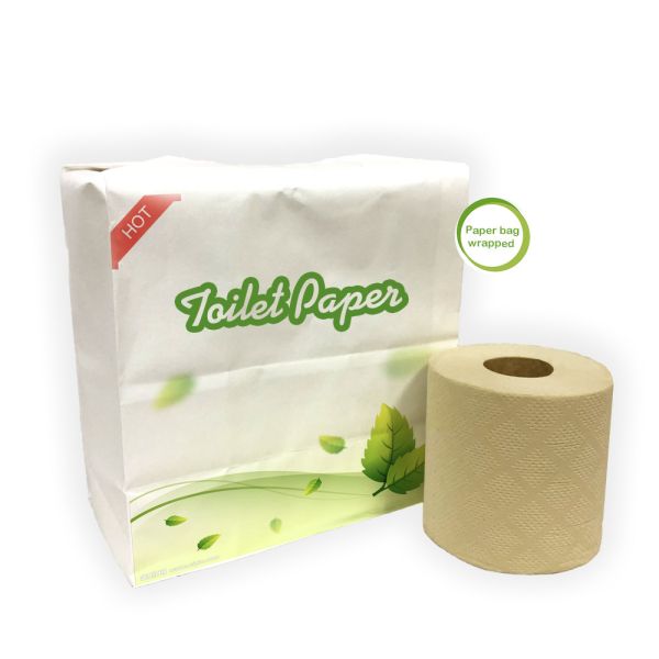 Customizable Size High Quality Virgin Bamboo Pulp Material Ultra-Soft Big Roll Toilet Tissues