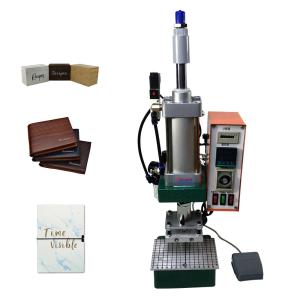 China Semi Automatic Foil Stamping Machine For Leather 50×80mm Platen Size wholesale