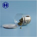 Supermarket Packaging Airtight Leak Proof PET Plastic Cookie Canisters With Easy