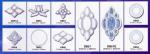 0.5cm Stained Beveled Glass Clusters Bevel Sets Transparent Upscale