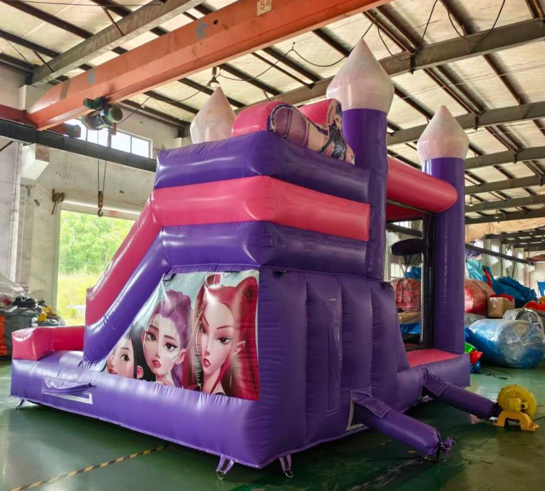 Commercial Grade K-POP Demon Hunters Inflatable Bounce House Customizable for Kids Outdoor Party with Blower Rental Bouncy House
