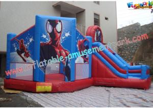 China Customized Party Outdoor Inflatable Bouncer Slide For Kids With Spiderman wholesale