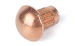 Red Copper Pan Head Knurling Rivets Roud Head Knurled Rivets Rivets for Name