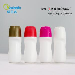 China pp Eco-Friendly 30ml Plastic Roll-On Bottle 1OZ Special-Shaped Bottle Liquid Roller Bottle wholesale