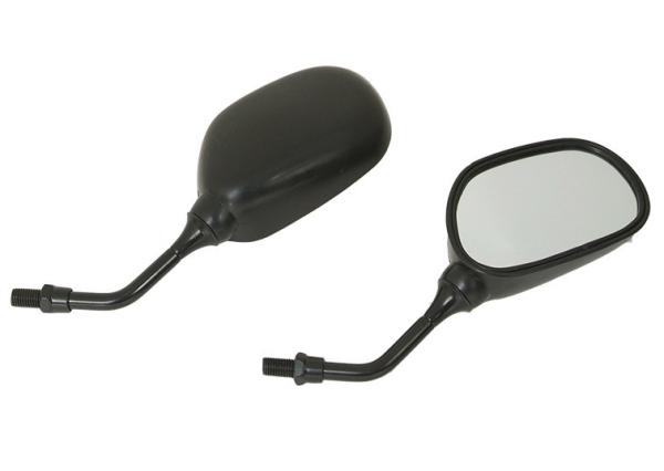 Black Plastic Motorcycle Spare Parts Motorcycle Side Mirror Universal Type