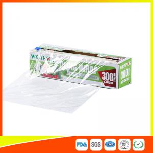 Microwave Safe Food Wrapping Catering Foil And Cling Film With Cutter 300m * 30cm