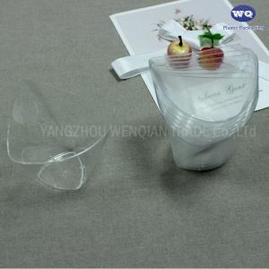 China 4oz Triangular Dessert Appetizer Tumbler Cups Plastic Disposable Cups-heat resistant disposable cups wholesale