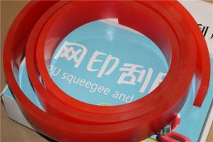 China Gum Rubber Red Screen Printing Squeegee Solvent Ink Solvent Resistance wholesale