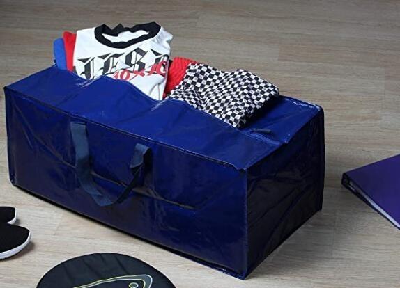 Travel Tote Should Handle Bags, Grid Bag with Zipper 160 GSM Big PP Laminated