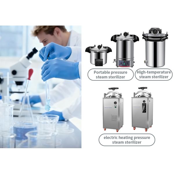 For Laboratory 24L Sterilization Equipment Small Vertical Pressure Steam Sterilizer Autoclave Machine