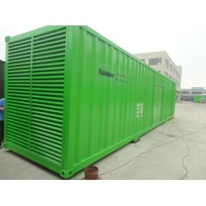 China 40 Feet Container Type Generator Green Color 1350KW / 1700KVA 3 Pole MCCB on sale