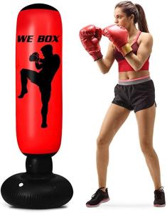 China 63 inch Standing Heavy Boxing Bag durable thickened material For Karate wholesale