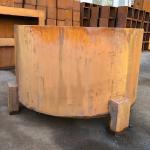 Corten Steel Wood Burning Fire Pit 90cm Backyard Fire Pit Table