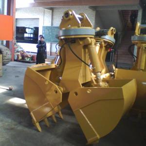 China Q355 Excavator Hydraulic Clamshell Bucket Light Weight Large Capacity wholesale