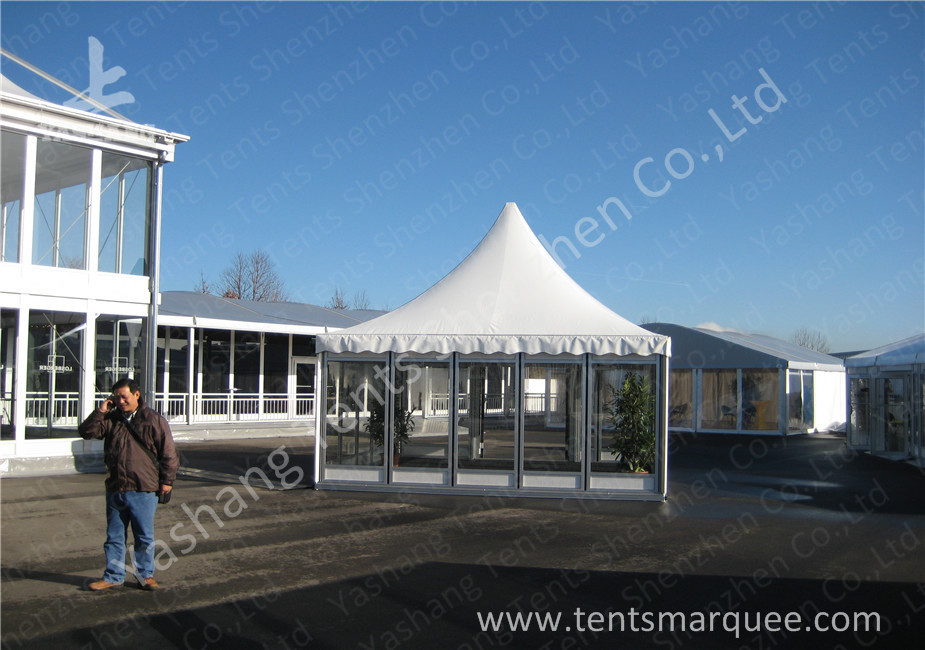 8X12m Small Width Outdoor Event Tent Aluminum Alloy Frame Transparent Windows