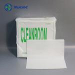 55% Cellulose 45% Polyester Presaturated Cleanroom Wipes 68g Fabric White