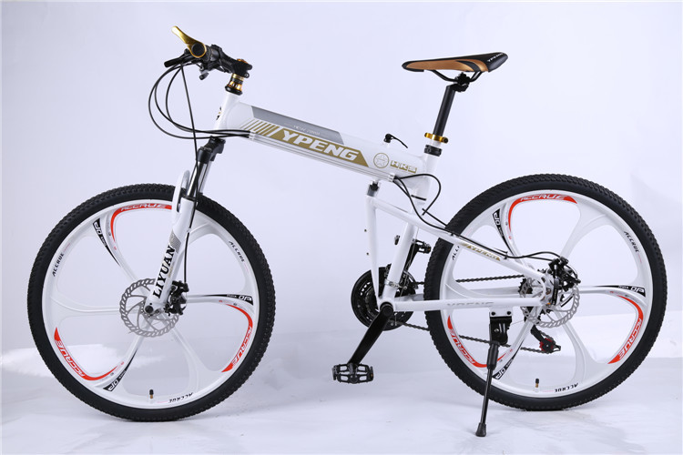 High quality OEM 6 spoke mag one wheel Shimano 24 speed white aluminium alloy folding hummer mountain bicicle