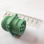 Green OBD Port J1939 Extension Cable Durable 16 18AWG Solid Pins