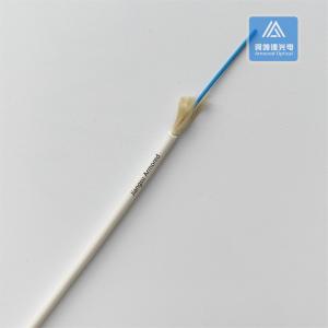 China Simplex SM Single Mode Indoor Fiber Optic Cable White LSZH FTTH 3mm wholesale