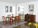 Nanmu solid wood Dining room furniture 1.35m flexible Round table and Chairs