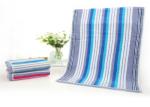 32 Strand Striped Baby Face Washers And Towels , Newborn Baby Towel High Density