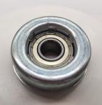 Small Flanged Stamped Ball Conveyor Roller Bearings 6001 ZZ