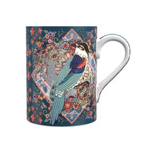 China 8cm Ceramic Modern Bone China Mugs Couple Coffee Mugs 3D Carving wholesale