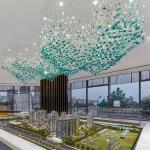 Lobby Crystal Round Shape Custom Chandelier Pendant Lamp K9