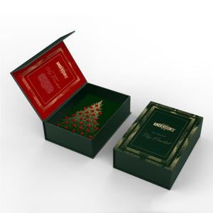 China Custom Design Premium Christmas Paper Gift Box Packaging With Magnetic Flap wholesale