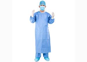 China Non Woven Disposable Surgical Gown Reinforced 18 - 65gsm wholesale