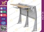 Eco - Friendly Aluminum Alloy School Desk And Chair With Wood Table Aluminum