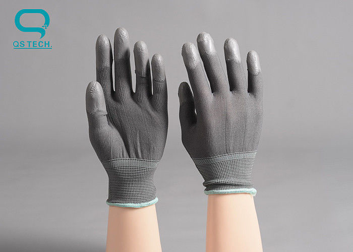 PU Dispensing Nylon Anti Static Gloves For Clean Room