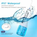 Wireless Water Flosser Electric Rechargeable Detachable With 7 Nozzles