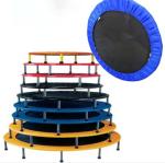 Gymnastics Children Jumping Playing On Children Fitness Trampoline