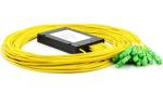 Mini Bare Fiber Optic Splitter , High Reliability Blockless Plc Splitter