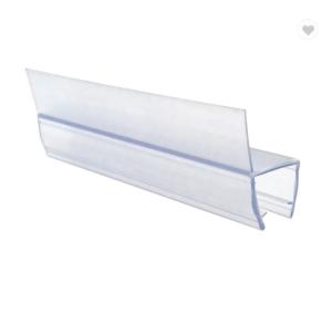 China 6-12mm Glass Compatible 180 Degree PVC Rubber H Channel Bottom Glass Shower Seal Door Strip wholesale