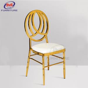 China Hotel Furniture Restaurant Chair Stainless Steel Banquet Wedding Chair on sale