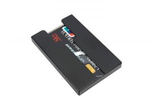 China Open Credit Card Organizer Wallet Purse Carbon Fibre Stainless Steel Holder wholesale