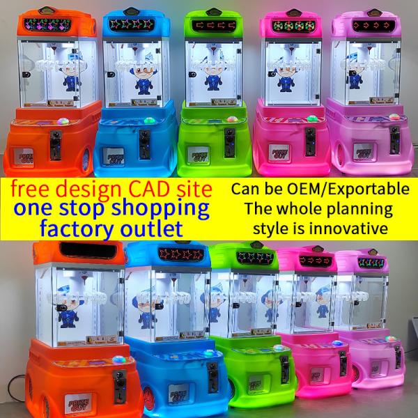 Factory Wholesale Mini Claw Cranes For Coin-Operated Children's Toys Game